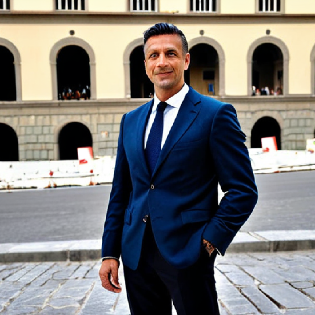 Construction Project Management**

"A fully clothed professional construction project manager wearing a stylish yet modest business outfit, standing confidently on a construction site in Florence, Italy. The background shows ongoing renovations of a historic building, with workers visible but safely in the distance. Emphasize the blend of modern management with classic Italian architecture. Safe for work, appropriate content, perfect anatomy, natural proportions, professional, high quality, well-formed hands, proper finger count."

**
