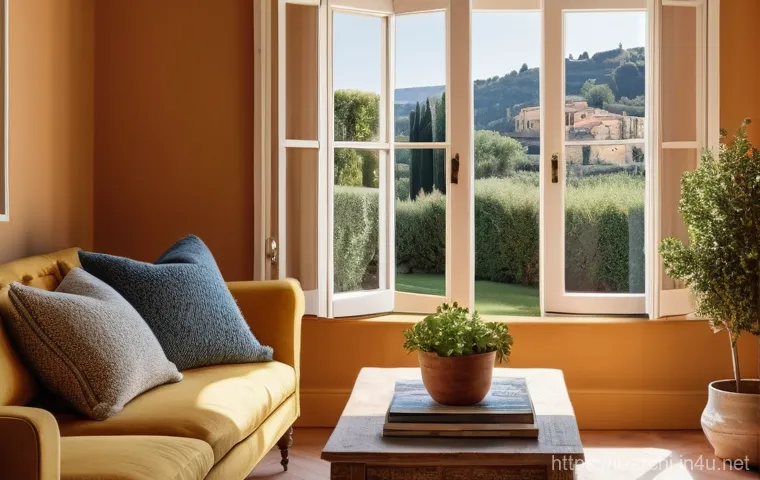 건축 설계와 공간 계획의 중요성 - **A Home That Embraces You**
    "A cozy and inviting living room filled with soft, warm natural lig...