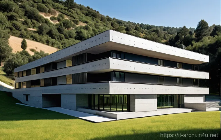 건축 설계와 구조 계산의 관계 - **Prompt:** "A bustling, cutting-edge construction site set against the backdrop of a picturesque It...