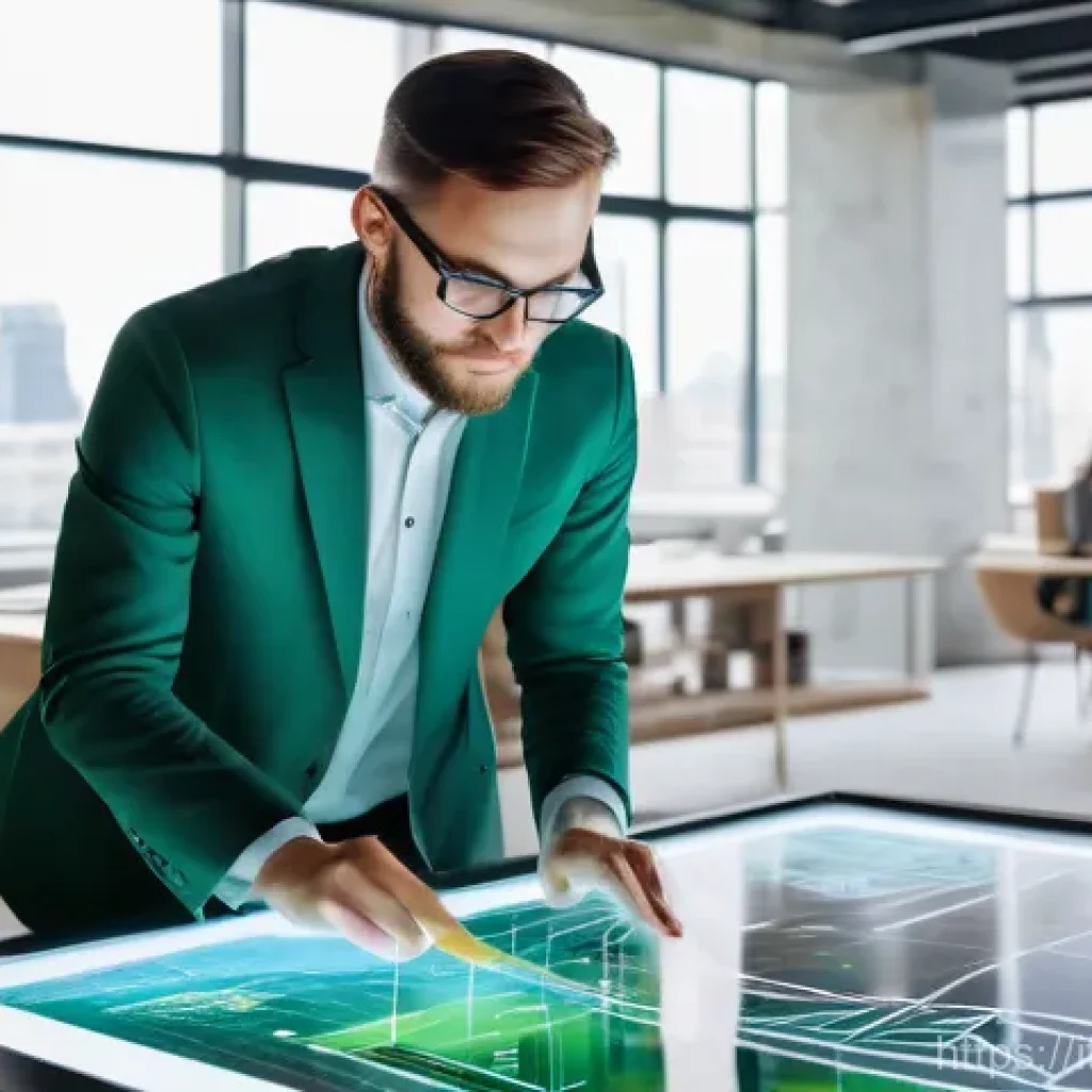 건축가를 위한 커리어 플래닝 방법 - "A bright, naturally lit architectural studio buzzing with activity. A diverse team of architects, d...