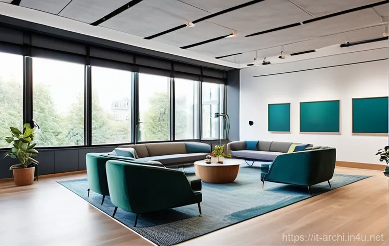 건축 실무에서의 자기 계발 사례 분석 - **Serene Biophilic Interior for Well-being:**
    "An exquisitely designed, tranquil interior space,...