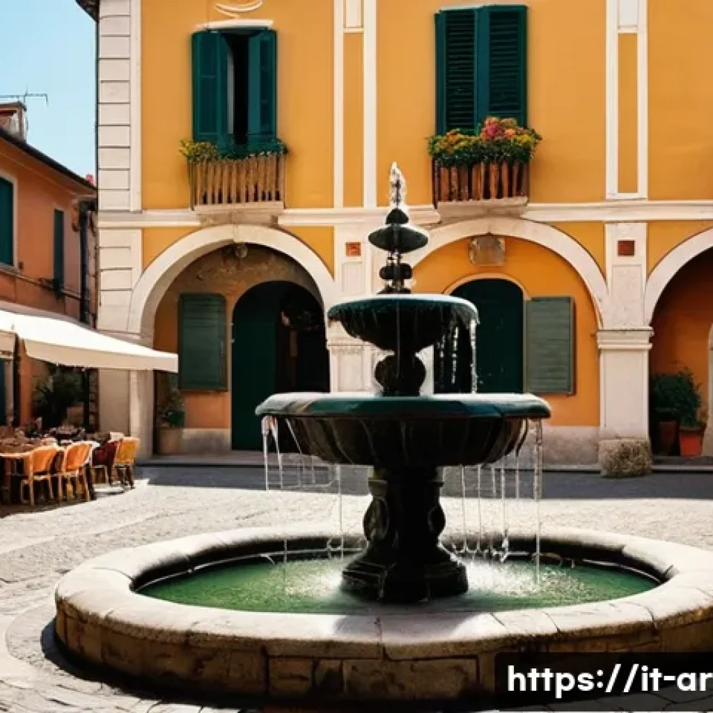 건축 설계에서 문화적 요소 반영하기 - **A Vibrant Italian Piazza with Local Charm**
    Visualize a bustling Italian piazza at golden hour...
