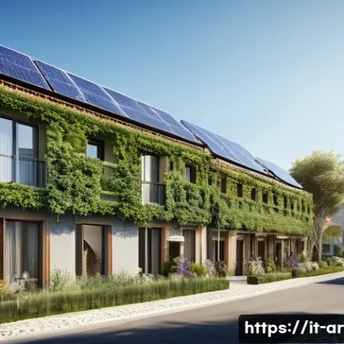 건축가가 알아야 할 법규와 규제 - A modern Italian eco-friendly residential building exterior showcasing sustainable architectural des...