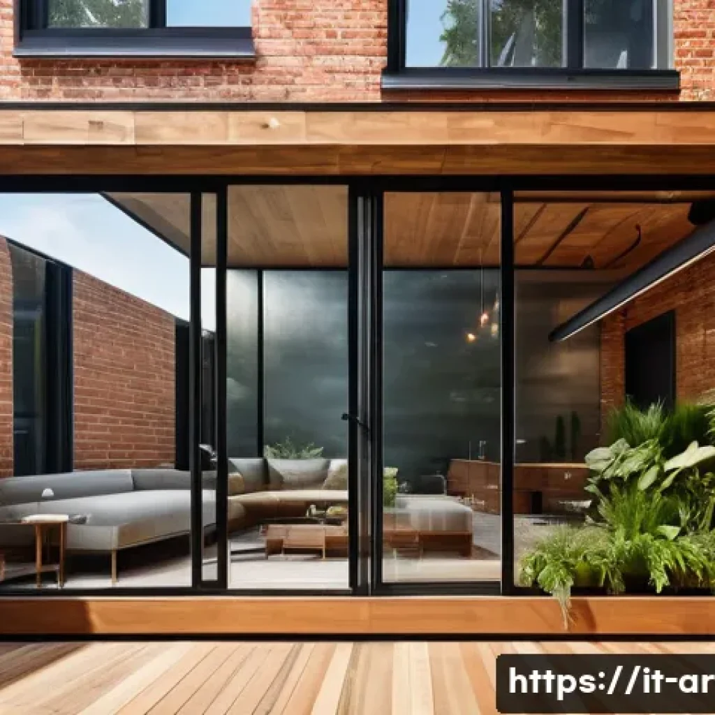 건축가의 창의적 문제 해결 능력 - A modern architectural interior featuring multifunctional living spaces with sliding walls and trans...