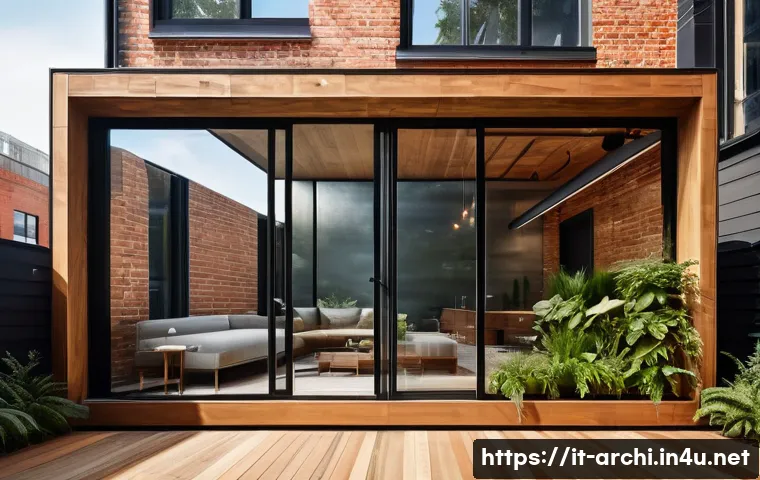 건축가의 창의적 문제 해결 능력 - A modern architectural interior featuring multifunctional living spaces with sliding walls and trans...