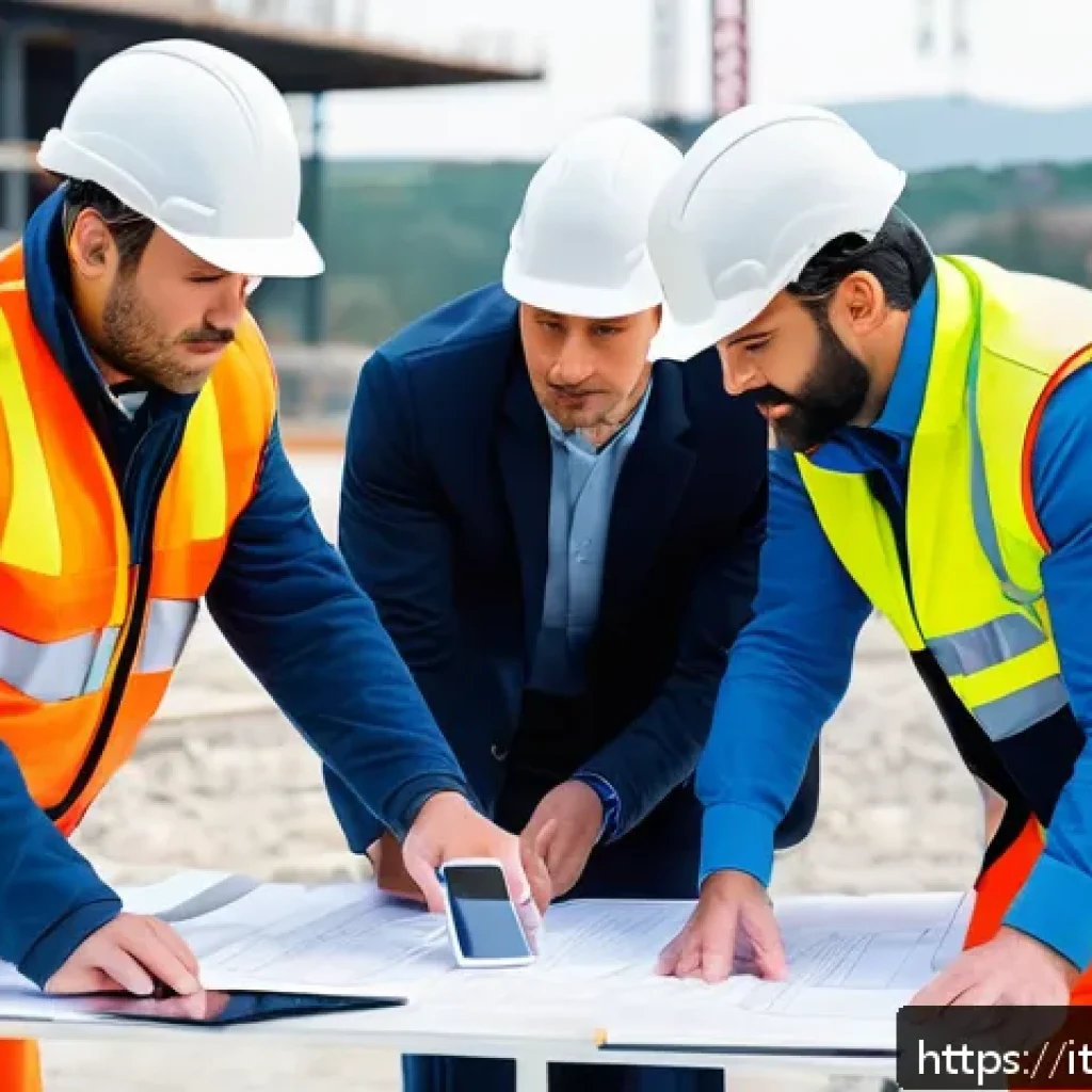 건축 프로젝트 관리에서 요구되는 리더십 기술 - A modern construction site in Italy during daylight, showcasing a diverse team of workers wearing sa...